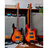 StingRay RAY34 Spalted Maple Top Sunburst Sterling by Music Man