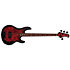 StingRay RAY34 Poplar Burl Dark Scarlet Burst Satin Sterling by Music Man