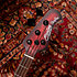 StingRay RAY34 Poplar Burl Dark Scarlet Burst Satin Sterling by Music Man