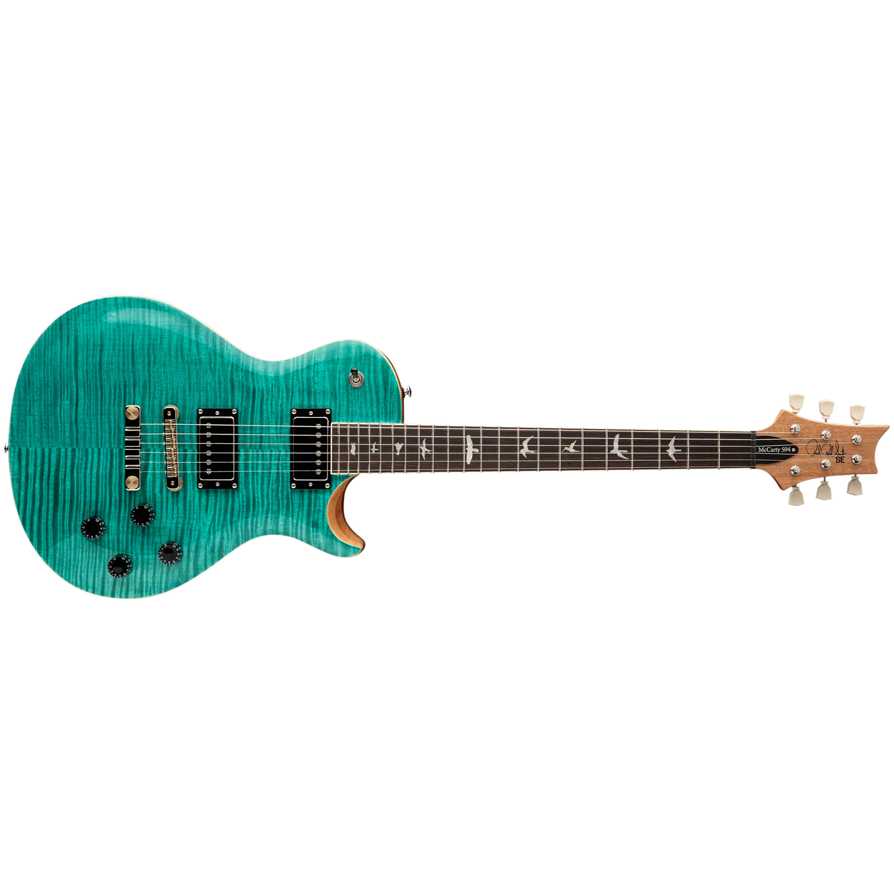 Prs Lp Style PRS SE McCarty 594 Singlecut Turquoise - LP vorm gitaar SonoVente.com - nl