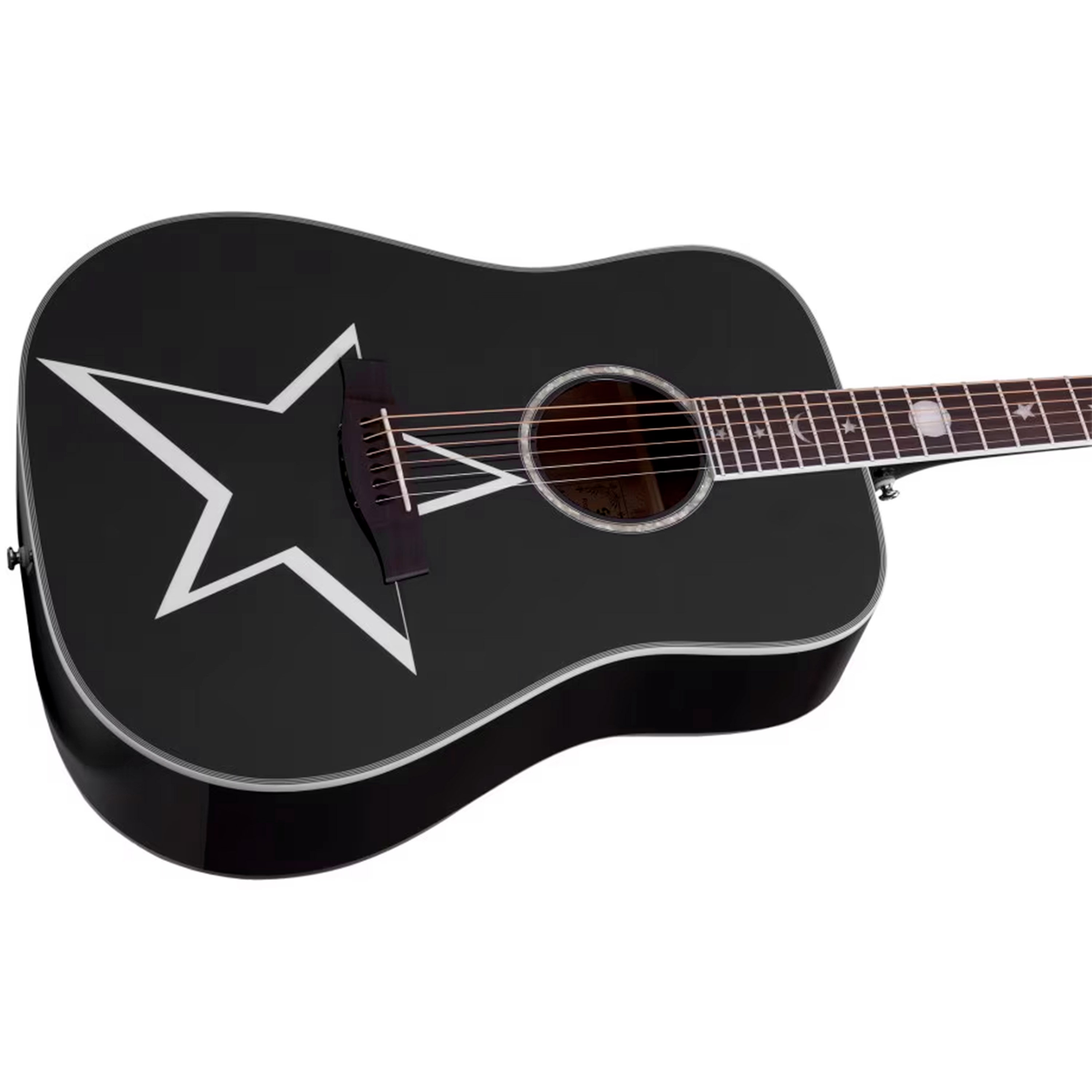 Guitare Acoustique Jouet Star Kids 23 Pouces (58 Cm) - Noire, Pour Enfants, Premier Instrument