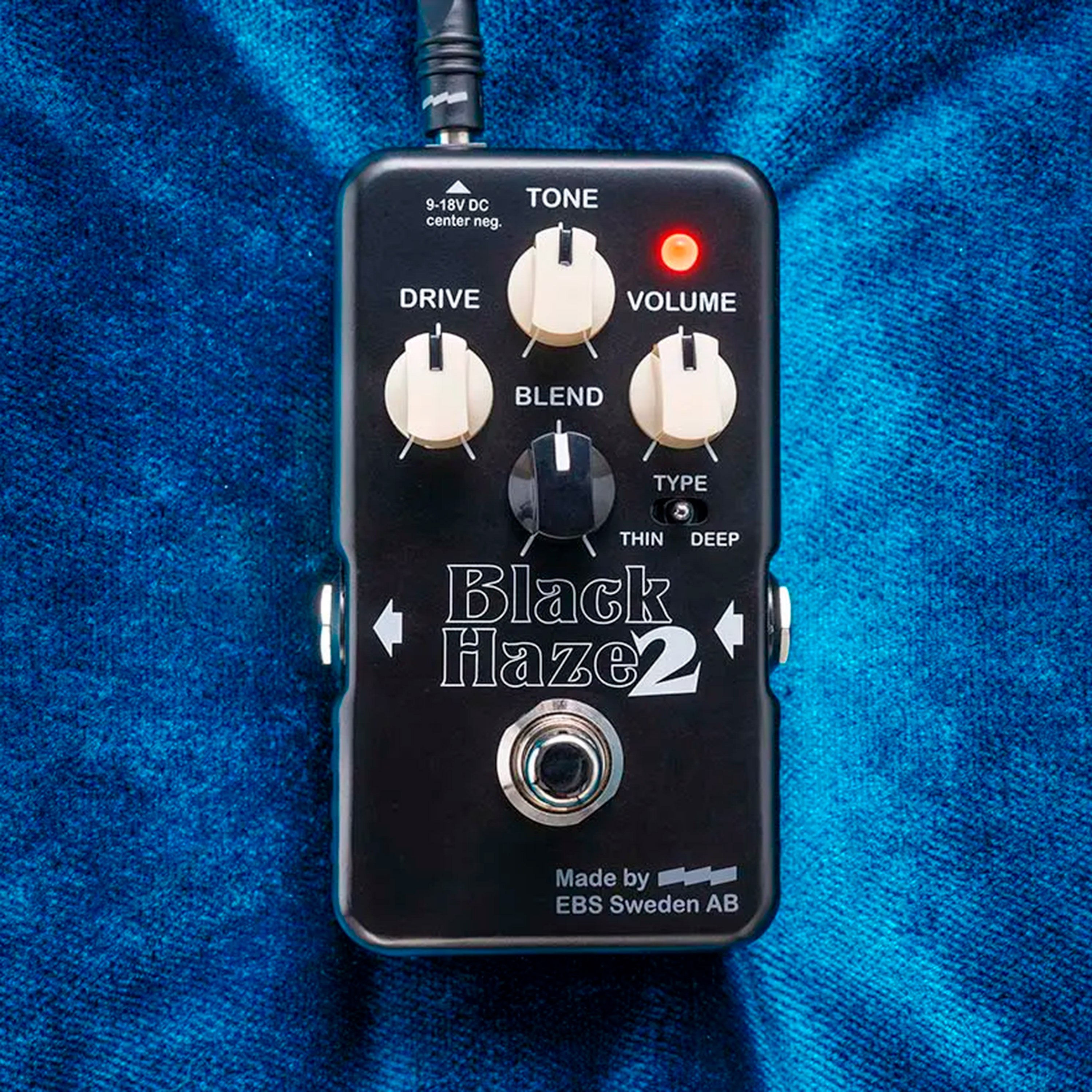 EBS Black Haze 2 Distortion/Overdrive Electric Guitar Effects