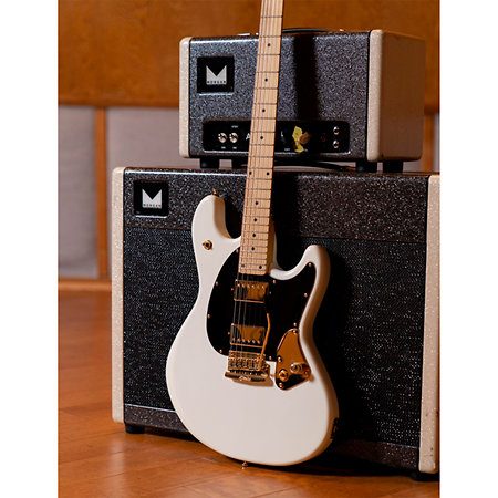 Jared Dines StingRay Olympic White Sterling by Music Man
