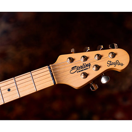 Jared Dines StingRay Olympic White Sterling by Music Man