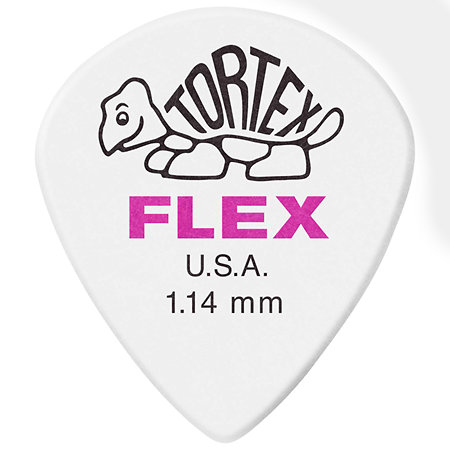 Dunlop 468P114 Tortex Flex Jazz III 1,14 mm Sachet de 12