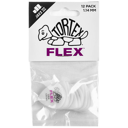 468P114 Tortex Flex Jazz III 1,14 mm Sachet de 12 Dunlop