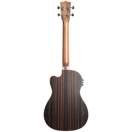 Solid Spruce Top Ebony Baritone Cutaway Kala