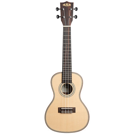 Solid Spruce Top Ebony Concert Kala