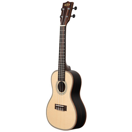 Solid Spruce Top Ebony Concert Kala