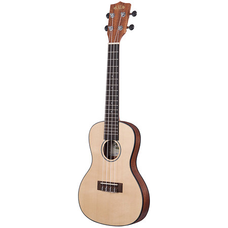 Solid Spruce Top Mahogany Travel Concert + housse Kala