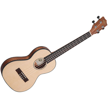 Solid Spruce Top Mahogany Travel Tenor + housse Kala