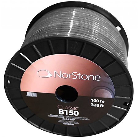 NorStone Bobine de câble speaker noir 2 x 1.5 mm² (100 m)