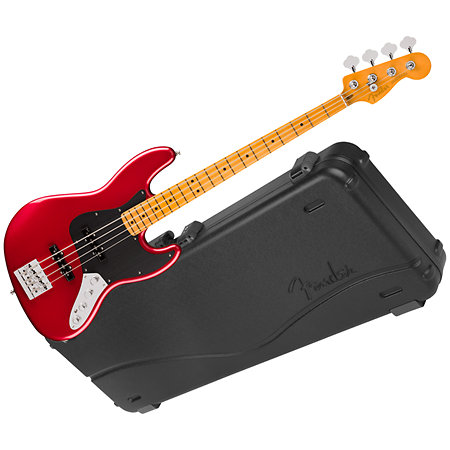 Fender American Ultra II Jazz Bass MN Sinister Red + Etui