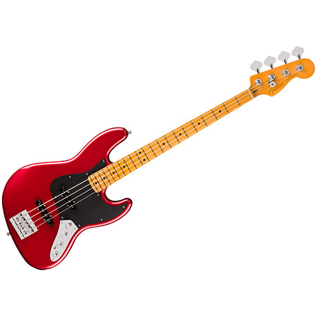 American Ultra II Jazz Bass MN Sinister Red + étui Fender