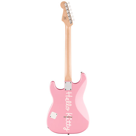 Limited Edition 50th Anniversary Hello Kitty Stratocaster MN Pink + Housse Squier by FENDER