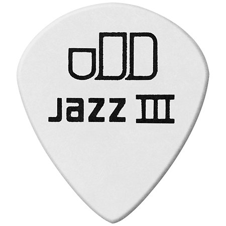 478P100 Tortex White Jazz III 1,00 mm Sachet de 12 Dunlop