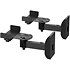 Bookshelves Wall Mount Noir (la paire) NorStone