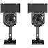 Bookshelves Wall Mount Noir (la paire) NorStone
