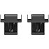 Bookshelves Wall Mount Noir (la paire) NorStone