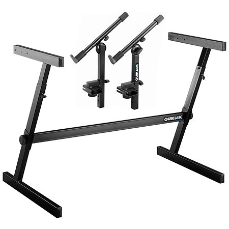 Quik Lok Z726L + Z/727 Stand 2 claviers Large