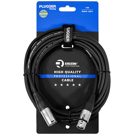 Plugger Câble XLR femelle 3b - XLR mâle 3b 6m Touring