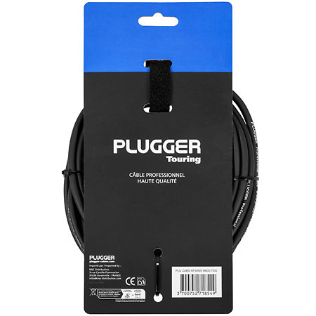 Câble XLR femelle 3b - XLR mâle 3b 6m Touring Plugger