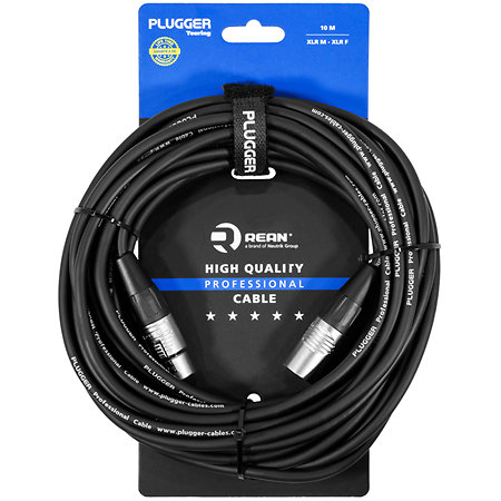 Plugger Câble XLR femelle 3b - XLR mâle 3b 10m Touring