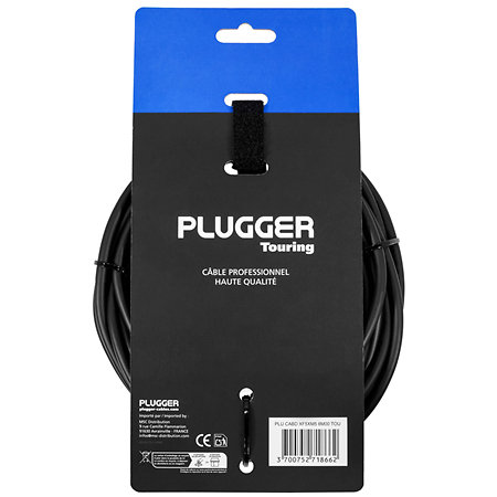 Câble DMX XLR femelle 5b - XLR mâle 5b 6m Touring Plugger