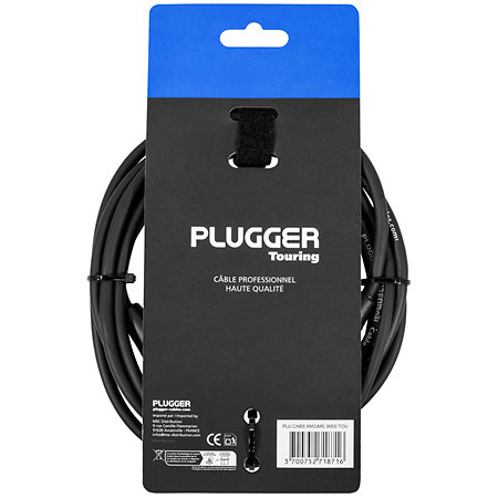 Câble XLR mâle 3b - Jack mâle stéréo 3m Touring Plugger