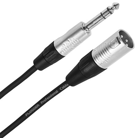 Plugger Câble XLR mâle 3b - Jack mâle stéréo 10m Touring
