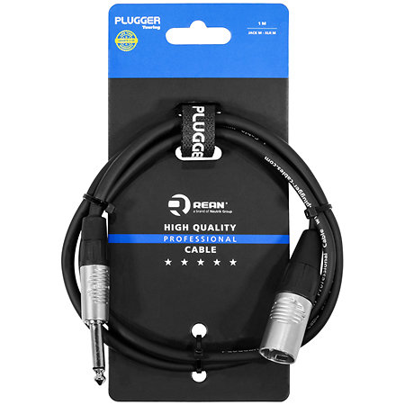 Plugger Câble XLR mâle 3b - Jack mâle mono 1m Touring