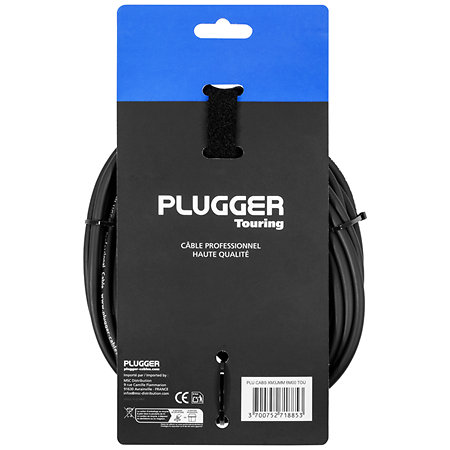 Câble XLR mâle 3b - Jack mâle mono 6m Touring Plugger