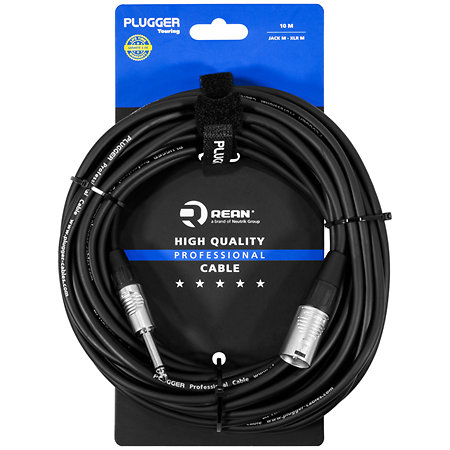 Plugger Câble XLR mâle 3b - Jack mâle mono 10m Touring