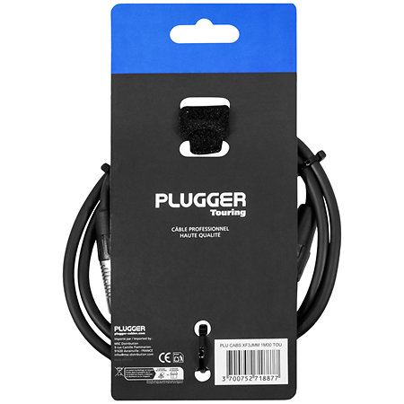 Câble XLR femelle 3b - Jack mâle mono 1m Touring Plugger