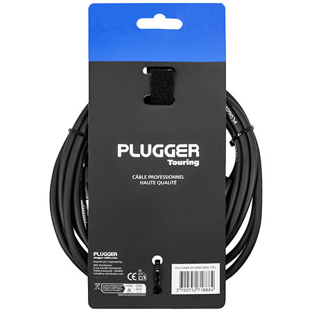Câble XLR femelle 3b - Jack mâle mono 3m Touring Plugger