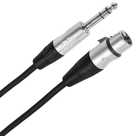 Plugger Câble XLR femelle 3b - Jack mâle stéréo 1m Touring