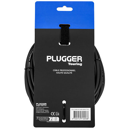 Câble XLR femelle 3b - Jack mâle stéréo 6m Touring Plugger