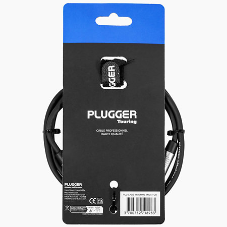 Câble Mini Jack mâle stéréo  - Mini Jack mâle stéréo 1m Touring Plugger