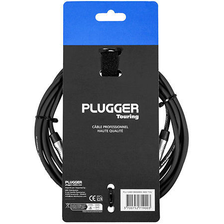 Câble mini-Jack mâle stéréo - mini-Jack mâle stéréo 3m Touring Plugger