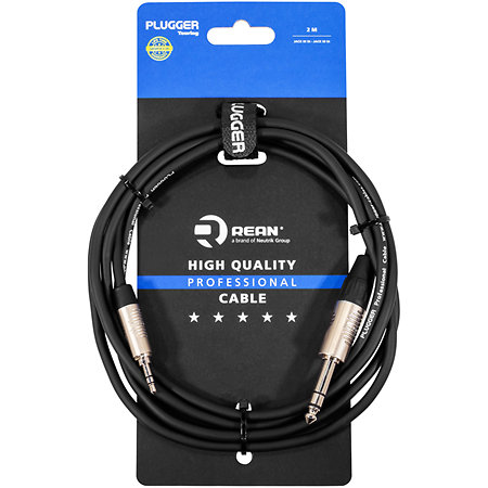 Plugger Câble Mini Jack mâle stéréo - Jack mâle stéréo 2m Touring