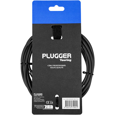 Câble mini-Jack mâle stéréo - Jack mâle stéréo 3m Touring Plugger