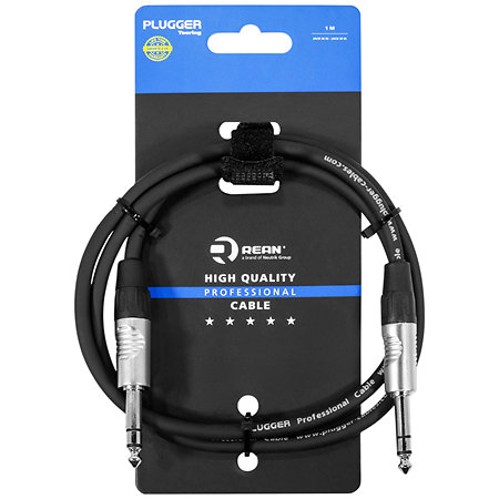 Plugger Câble Jack mâle stéréo - Jack mâle stéréo 1m Touring