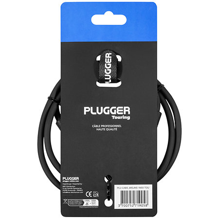 Câble Jack mâle stéréo - Jack mâle stéréo 1m Touring Plugger
