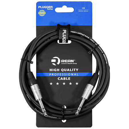 Plugger Câble Jack mâle stéréo - Jack mâle stéréo 3m Touring