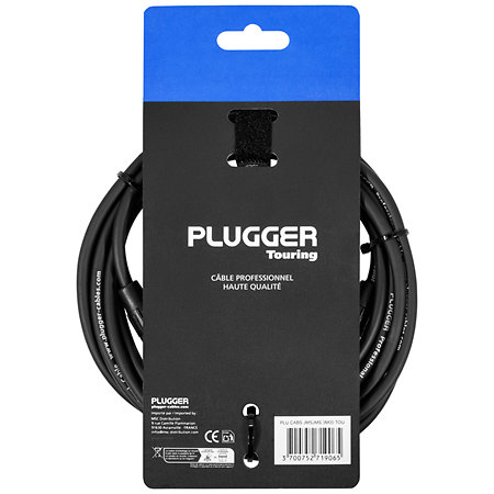 Câble Jack mâle stéréo - Jack mâle stéréo 3m Touring Plugger