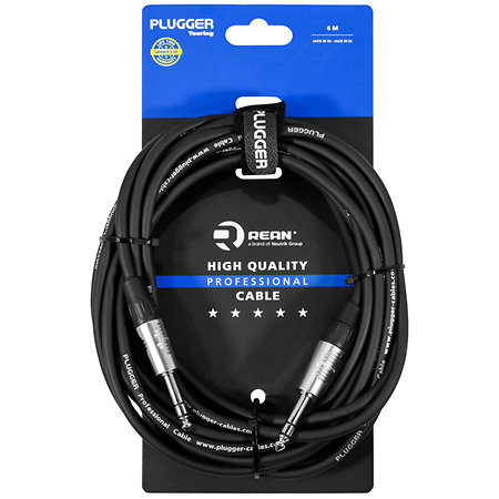 Plugger Câble Jack mâle stéréo - Jack mâle stéréo 6m Touring