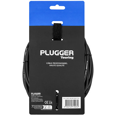 Câble Jack mâle stéréo - Jack mâle stéréo 6m Touring Plugger