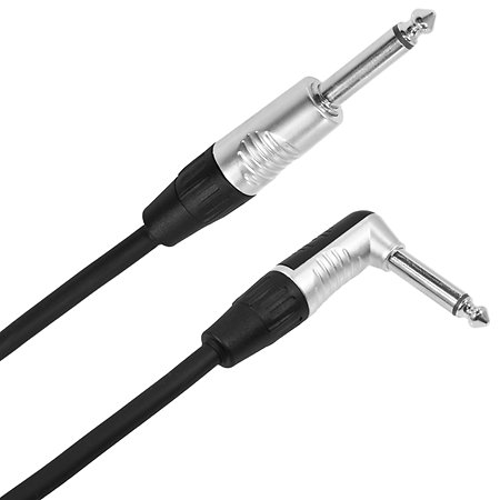 Plugger Câble Jack mâle mono - Jack mâle coudé 3m Touring