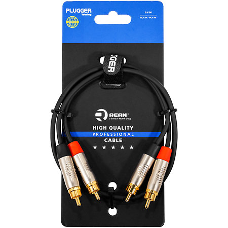 Plugger Câble bretelle RCA mâle - RCA mâle 0,60m Touring