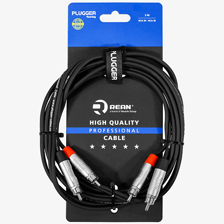 Plugger Câble bretelle RCA mâle - RCA mâle 3m Touring